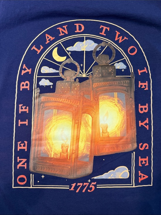Other - Lantern Graphic Tee in Navy with Orange Glow XL